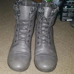 Gray Mudd boots